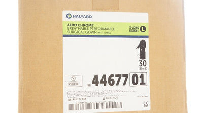 Halyard 4467701 Aero Chrome Breathable Surgical Gown AAMI 4, XL (x) - Box of 30